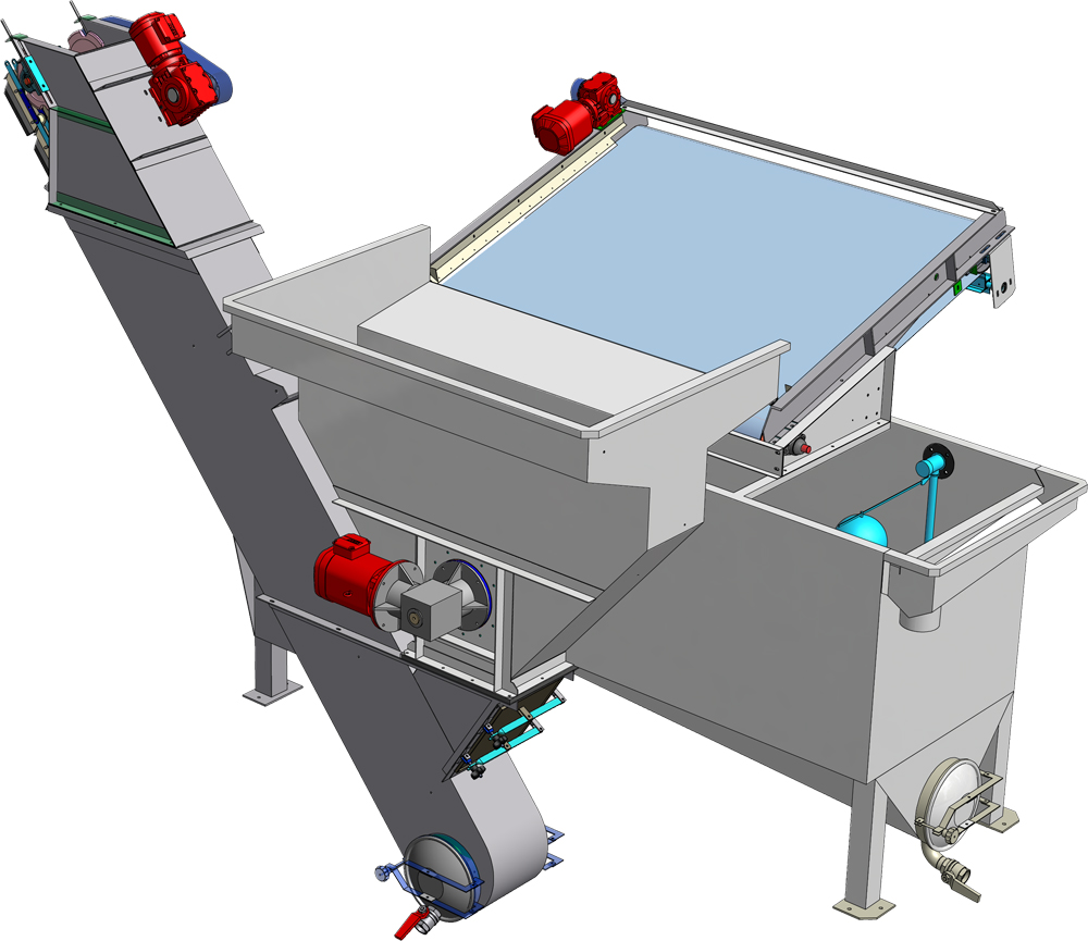 Épierreur hydraulique pour haricot vert 